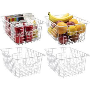 Lot de 4 paniers de rangement en fil métallique pour l'organisation du bureau à domicile Sorbose Organizer Bins - Product Image 1