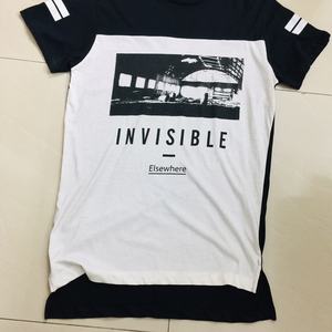 Camiseta OEM de manga corta con lavado de ropa de algodón orgánico de color sólido para hombre-Camiseta de gran tamaño 100% de algodón con estampado de goma en blanco al por mayor - Product Image 5