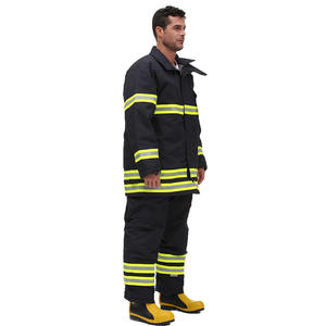 Traje de Bombero Reflectante de Aramida, Uniforme de Cuerpo Completo, Ropa de Trabajo, Ropa de Seguridad para Entrenamiento de Rescate contra Incendios, Equipo de Rescate de Emergencia - Product Image 2
