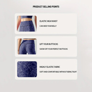 Entraînement de compression taille haute avec ceinture élastique et design de poche à imprimé floral Short de sport pour femme PAR AMAZING INDUSTRIES - Product Image 6