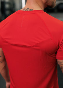 Nouveaux vêtements de sport T-shirt de fitness respirant élégant pour hommes Logo personnalisé Plus Size Slim fit Blank Solid Polyester gym wear Tees - Product Image 3