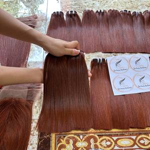 Perruques cheveux humains vietnamiens vente en gros suisse dentelle transparente fermeture HD dentelle frontale trame faisceaux cheveux humains bruts doux pour les femmes - Product Image 6