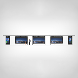 Tùy chỉnh thông minh xe buýt nơi trú ẩn kỹ thuật số biển hình chữ nhật LED hiển thị kính/khung nhôm năng lượng mặt trời-Powered độ sáng cao ngoài trời - Product Image 5