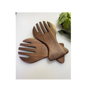 Vente en gros de salade de fruits en bois servant à la main serveur de salade en bambou et ustensiles de cuisine et restaurants utilisent pour au meilleur prix - Product Image 3