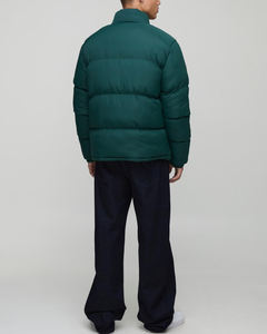 Puffer Jacket Stand Collar Waterproof Windproof Eco-Friendly 100% <b>Polyester</b> Cotton <b>Filling</b> Zipped Front Winter - Product Image 2