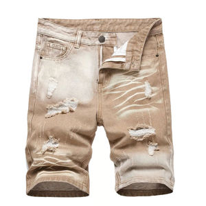 Nouveau short en jean d'été à la mode avec bouton Design matériau en coton confortable pour vêtements décontractés du Pakistan Jeans Shorts - Product Image 1