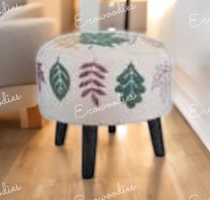 Handmade Modern Style Pouf Pure Cotton Square Hand Knitted Crochet <b>Floor</b> Pouf Home Decorative <b>Seating</b> Bone Inlay Console - Product Image 3