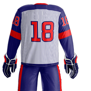 Venta al por mayor Ice Hokey Jerseys uniforme para hombres transpirable mejor calidad poliéster OEM uniforme de hockey sobre hielo - Product Image 5