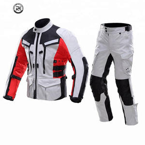Traje de Motociclismo de Carreras de Manga Larga Transpirable de Alta Calidad Personalizado, Conjunto de Una Pieza de Cuero, Chaqueta Textil y Pantalón ROCKHINT para Hombre - Product Image 3