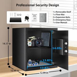 Bonsaii Compact Design Durable SPCC Steel 18mm Active Locking Bolts Safe <strong>Exceptional</strong> <strong>Security</strong> for Valuable Belongings Easy Use - Product Image 6