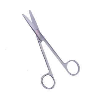 Ciseaux à dissection incurvés plaqués or de 11.5cm avec bord en carbure de tungstène Jeu d'instruments manuels avec poignée à pointe émoussée - Product Image 3