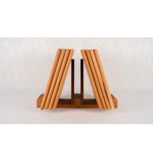 Posavasos elegantes de bambú y nogal para bodas, fiestas, hoteles, restaurante y cocina casera - Product Image 4