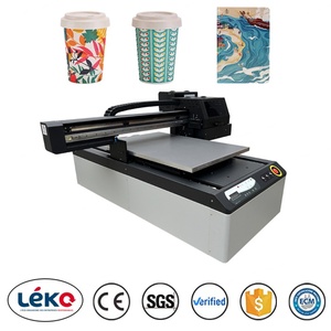 Imprimante à plat UV Bheng 6090 60x90cm CMYK Blanc Vernis Encre Automatique pour Verre Bois Métal Cuir Céramique Coque de téléphone - Product Image 3