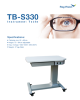 Professional TB-S330 Ophthalmic Electrical Instrument Table Motorized Electric Table for Eye Clinic and Optical Shop