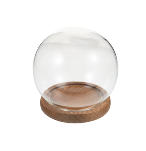 Acacia Wood <b>Cake</b> Stand Custom Demanding With <b>Glass</b> <b>Dome</b> Customized Wood <b>Cake</b> Server Display Decorate Item - Product Image 6