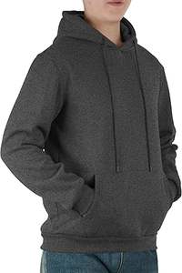 Sudaderas Casuales de Invierno para Hombre, Color Sólido, 100% Algodón, Felpa, Corte Regular, Alta Calidad - Product Image 2