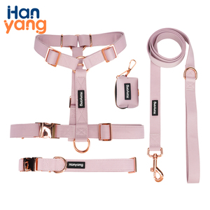 Hanyang Haustier Lieferant OEM solide Farbe wasserdicht Hundegurt einstellbar Anti-Schmutz-Spezialmaterial Haustier-Gurt-Set - Product Image 5
