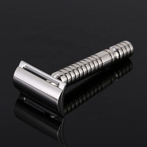 Premium Luxury Stainless Steel Safety <b>Razor</b> with <b>Single</b> Super Stainless Steel <b>Blade</b> Reusable Handle for Men Kaamir Instruments - Product Image 5