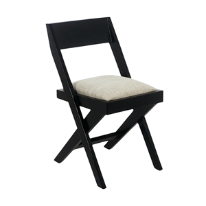 Silla de Comedor Moderna y Sencilla de Madera con Cojín Acolchado para Cafetería y Restaurante - Product Image 3