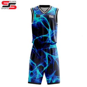 Ensemble d'uniformes de basket-ball maillots et shorts de basket-ball d'équipe OEM ODM vêtements de sport respirant tissu à séchage rapide Kit complet - Product Image 6