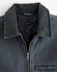 แจ็กเก็ตยีนส์สำหรับผู้ชายสไตล์ไม่ซ้ำใครคุณภาพพรีเมียมปักผ้าใบอย่างเป็นทางการปรับแต่งได้ - Product Image 6