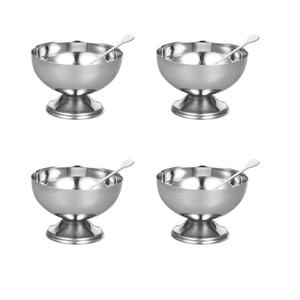 Vente flash : coupes à dessert en acier inoxydable, coupes à glace, mini verres, coupes à glace rondes à pied - Product Image 2