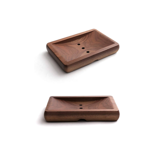 Vente en gros de porte-savon en bois 2 pièces avec différents types de porte-savon pour salle de bain - Product Image 1