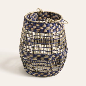 Lanternes en paille de jonc de mer tressées, lanternes en fibres naturelles de jonc de mer, fabricant artisanal vietnamien de premier plan - Product Image 5