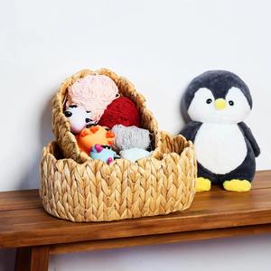 Paniers ovales en jacinthe d'eau pour l'organisation, panier de rangement fait à la main, vente en gros, écologique, fabriqué au Vietnam - Product Image 3