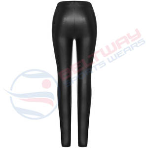 Pantalon en cuir véritable avec personnalisation complète 2024 Pantalon en cuir coupe-vent personnalisé de haute qualité pour femmes - Product Image 4
