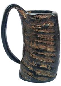Chope à bière en corne de viking de qualité supérieure, écologique, polie, forme naturelle, objet de collection, tasse à boire anti-fuite pour cadeaux - Product Image 6