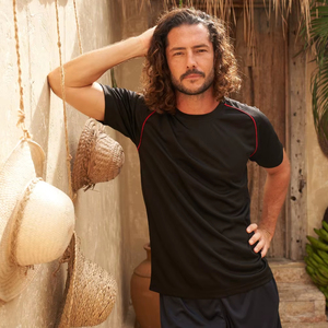 Ultifresh Performance Unisex VOV T-<b>Shirt</b> 100% Polyester Solid Casual Woven Embroidered Silk Screen Crew Neck Short Sleeve - Product Image 6