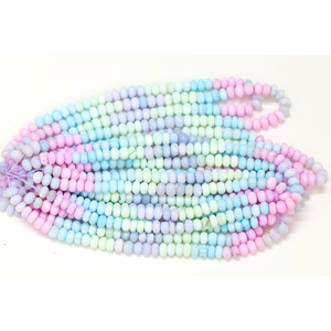 Hermosas cuentas de ópalo multicolor en forma de rondel, lisas, de 15 pulgadas, 7-11 mm, color arcoíris, cuentas de ópalo liso, ópalo de calidad AAA. - Product Image 3