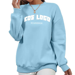 Logo personnalisé OEM Vêtements de sport en coton unisexe Sweat-shirts à col rond Poids lourd Surdimensionné Manches longues Broderie Hiver Classique - Product Image 5