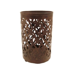 Elegant Brown Metal <b>Tea</b> <b>Light</b> <b>Holder</b> Double Shade Handmade Decorative Candle <b>Holder</b> Perfect For Home Wedding Decor And Ambiance - Product Image 1