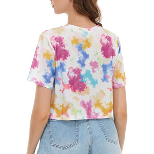 Nuevo diseño de ropa de calle para mujer, Camiseta corta de verano, Tops cortos de entrenamiento transpirables personalizados para mujer - Product Image 6