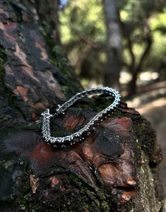 สร้อยข้อมือเทนนิสสีดำ925เงินสเตอร์ลิงสำหรับทุกเพศสร้อยข้อมือเทนนิสทางน้ำเงิน925สร้อยข้อมือเพชรสีดำ - Product Image 5