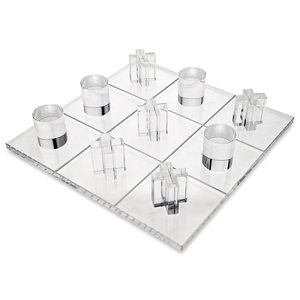 Élevez votre salle de jeu avec ce moderne acrylique Tic Tac Toe une fusion parfaite de style contemporain et classique amusant - Product Image 6