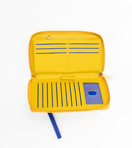 Carteras de cuero de fraternidad de hermandad personalizadas Vintage de alta calidad letras griegas en relieve delgadas carteras de hermandad antirrobo de Metal - Product Image 3