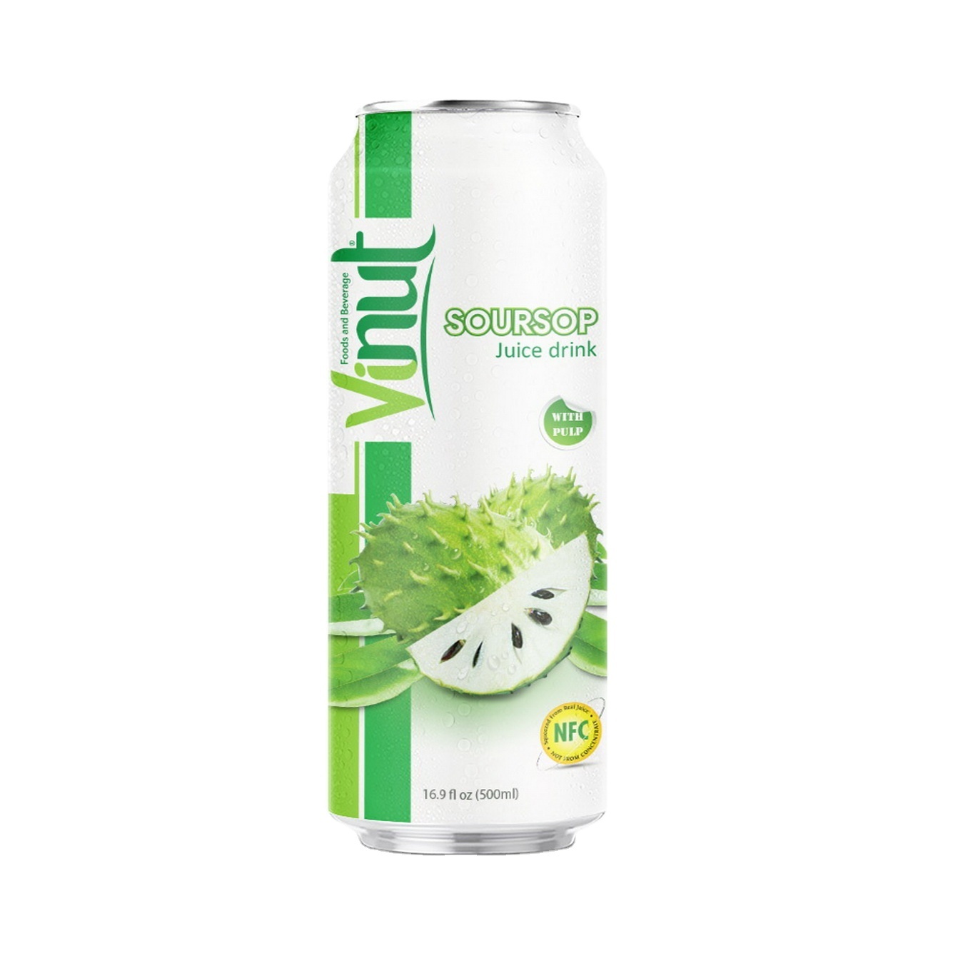 VINUT 500 мл сок Soursop с целлюлозными экспортерами OEM бренд Высокое качество Новый дизайн популярный