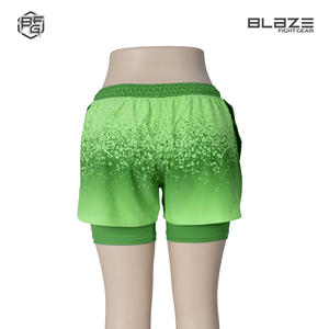 Short confort 2 en 1 GYM & MMA grappin pour femmes NO GI Training Jogging & Running Fabric Lightweight Sublimation Printed - Product Image 3