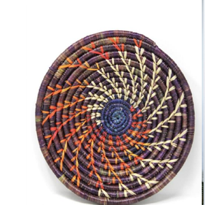 Plaque décorative tissée à la main, motif géométrique orange et blanc suspendu pour bureau de décoration de chambre disponible en gros - Product Image 2