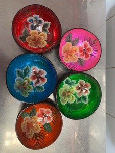 Laque de bol de noix de coco écologique, bols de noix de coco nacrés, bols de noix de coco coquille de noix de coco bol de coquille de laque de noix de coco - Product Image 5