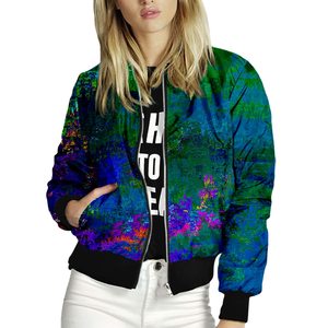 Blousons Bomber pour Filles en Polyester Satin Bleu Personnalisés de Haute Qualité, Taille XL, Respirants, Teints Uni, Métalliques, Haute Technologie, Lettres - Product Image 3