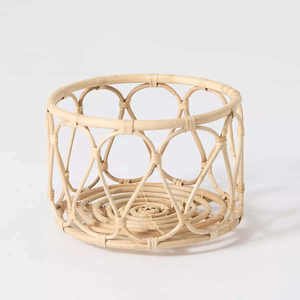 Maceta de Ratán Natural, Hecha a Mano, Cesta de Mimbre para Plantas, Decoración para el Hogar y Jardín, para Plantas de Interior y Exhibiciones Decorativas - Product Image 3