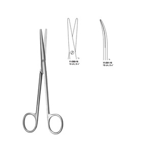 Juego de Tijeras Quirúrgicas para Disección, Manuales, Rectas y Curvas, de 11.5 cm (4.5 Pulgadas) y 30 cm (12 Pulgadas), de Acero Inoxidable - Product Image 2