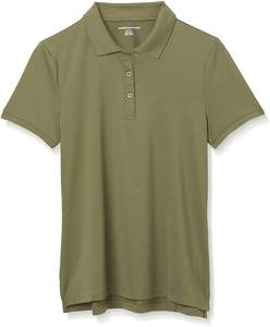 Polo femme avec caractéristique antibactérienne 100% coton à manches courtes coupe régulière conception adaptée à un usage quotidien petites tailles XL - Product Image 1