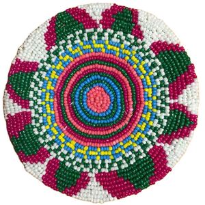 Juego de 4 Posavasos de Cuentas Multicolores Grabados a Mano, Diseño Moderno y Ecológico con Logotipo Personalizado, Toque Premium - Product Image 6