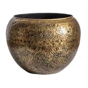 Mejor Venta de hierro redondo hecho a mano maceta larga de lujo hogar decorativo Interior Exterior jardín macetas hechas a mano maceta a granel - Product Image 6