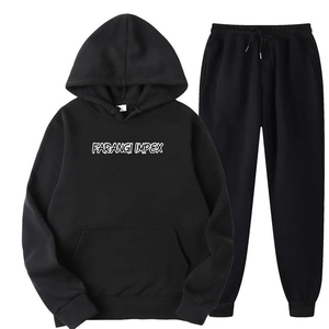 Personalizado OEM Unisex 350gsm terciopelo grueso Jogging Suit invierno conjunto con sudaderas cálidas de moda Color caramelo de los hombres a juego chándal 2025 - Product Image 1